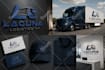 do trucking logistics dispatching transport logo design