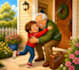 create childrens book illustration, characters, book cover art