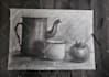draw dark traditional illustrations in charcoal