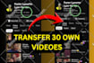 securely transfer your videos from any platform to youtube