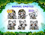draw custom animal emotes for twitch youtube discord tiktok