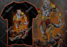 do custom hand drawn dark illustration, and clothing design