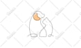 design elegant minimalistic one line vector icons