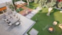 design modern backyard landscape with 3d visualization
