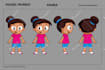 design a 2d cartoon character ready for animation