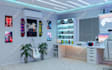 do your gaming bed room design with isometric and interior setup in 3d
