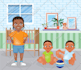 draw simple and cute children book illustrations