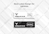 design clothing hang tag, neck tag and clothing labels