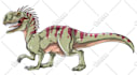 draw cartoon dinosaur in semi realis cartoon