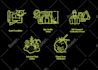 design hand drawn icons, custom icons and vector icon set