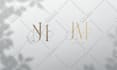 create elegant wedding logo, initials or monogram