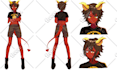 draw a reference sheet anime style