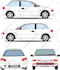 blueprint template any vehicle vector outline,