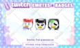 draw cute custom emotes,sub badges,stickers for twitch, discord, kick stream