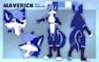 create a furry fursona reference sheet