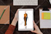 make digital fashion illustration or sketch
