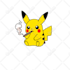 draw cute pokemon sticker and kawaii chibi characters