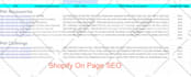do onpage SEO for shopify, wix and wordpress ecommerce