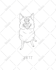 draw custom ugly pet portrait, bad portrait, line drawing