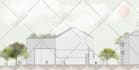 design house elevation, exterior 3d rendering and animation