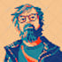 make a pixel art portrait of you