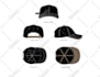 design a cool hat or caps with your own idea with mock up