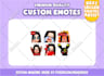 create custom chibi cute emotes for twitch, youtube, discord