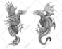 draw a dark illustration or tattoo design