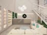do interior design with realistic 3d rendering