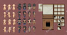 design pixel assets or sprites