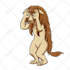 design cute animals emoticon, stickers, character, chibi