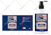 soap label design, body wash label design, product label packaging design