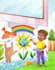 create diverse african american children book illustration
