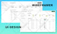 do UX UI design, wireframe for your mobile app or website by figma xd