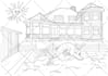 create a sketch or finished outline drawing