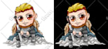 draw unique cartoon chibi with my style