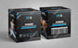 do box packaging design and product packaging design with source file, mockup