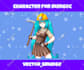 draw your character, mascot, outfit or accessories for nft