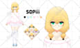 draw a cute custom live2d vtuber model art for you