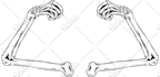 draw cool skeleton design