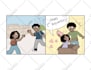 draw a funny custom 4 panel comic strip based on your story