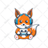 make cute simple 6 animal mascot characters