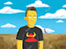 draw you in custom yellow cartoon portrait