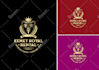 do modern luxury or heraldic logo design with hand drawing