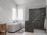 design bathroom interior and 3d architectural visualization