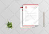 simple and nice looking letterhead word format within 4 hours