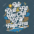 handdrawn typography design for tshirt or brand no ai