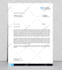 design professional letterhead with editable word template