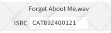 embed an isrc code to your audio file