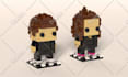 make custom bheadz model using lego bricks